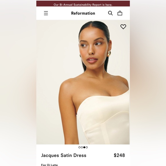 Reformation Jacques Satin Dress - Picture 5 of 5